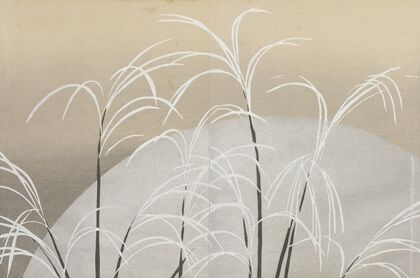 Pampas Grass in Moonlight (Obana ni tsuki)
