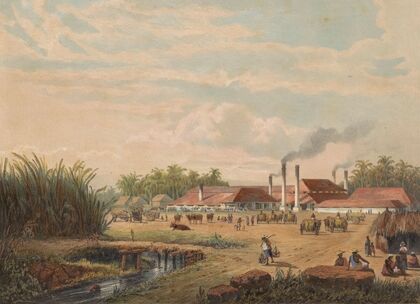 Pangka-fabriek nabij Tegal op Midden-Java Suikerfabriek Pangka (1865-1872)