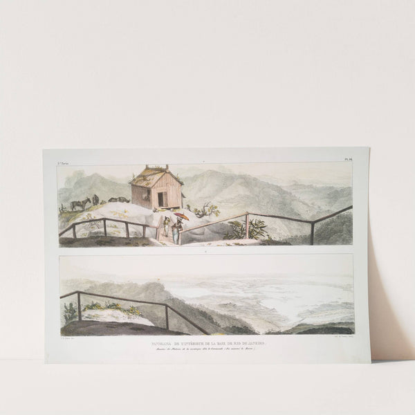 Panorama de l&#039;intérieur de la baie de Rio de Janeiro by Jean Baptiste Debret