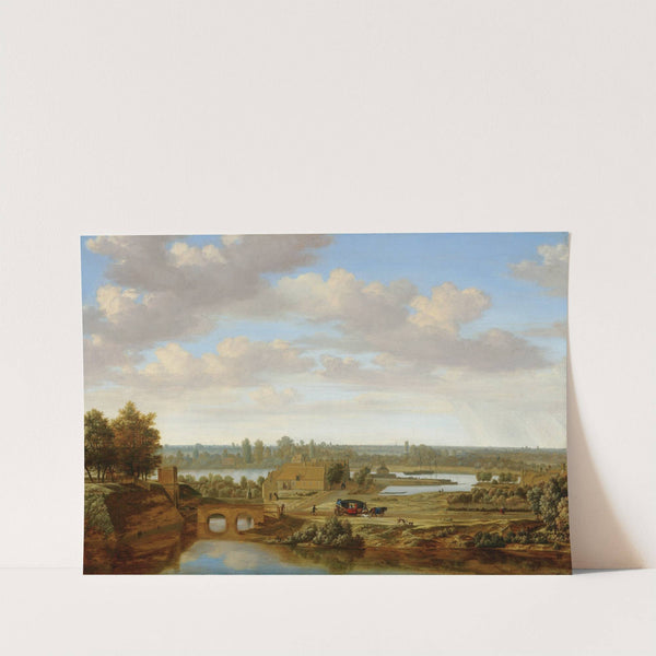 Panorama near Arnhem with the Rhine Gate by Joris van der Haagen