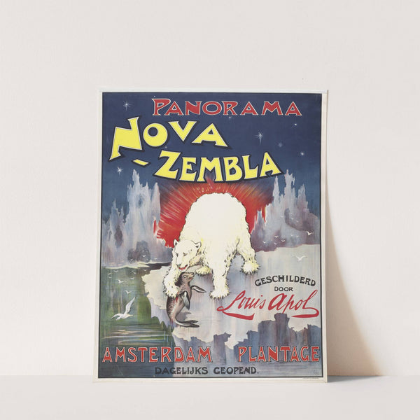 Panorama Nova Zembla geschilderd door Louis Apol. Amsterdam Plantage (1895) by Bernard Willem Wierink