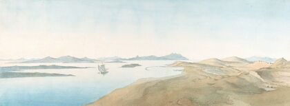 Panorama View on the Islands of Delos
