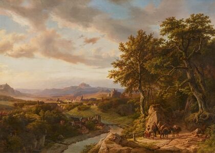 Panoramalandschaft am Mittelrhein (1852)