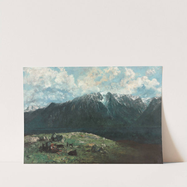 Panoramic View of the Alps, Les Dents du Midi (1877) by Gustave Courbet