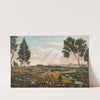 Panoramic view of Umtata and the Drakensberg Mountains, Eastern Province by Caesar Carl Hans Henkel