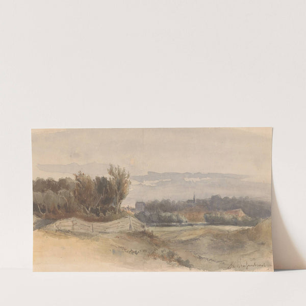 Panoramisch landschap (in or before 1903) by Johan Hendrik Weissenbruch