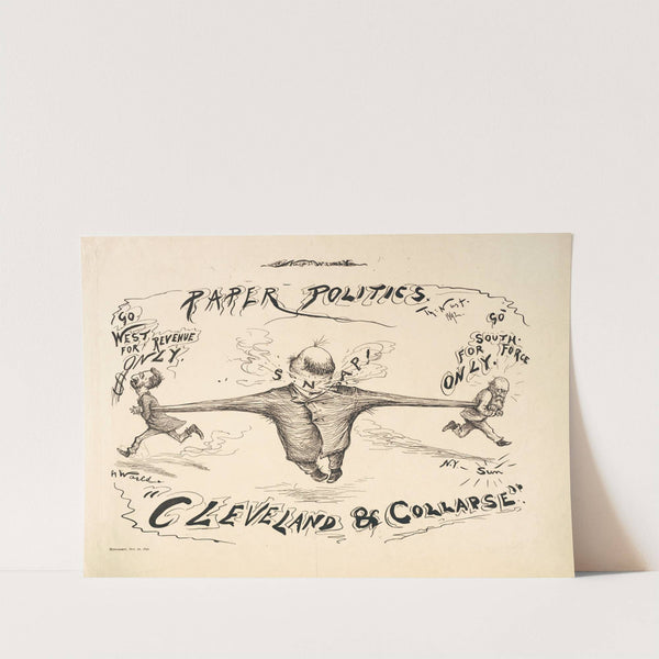 Paper politics. ‘Cleveland & collapse’ (1892) by Thomas Nast