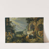 Paradise Landscape With Horses, Cows, Goats And Herders by Roelant Savery
