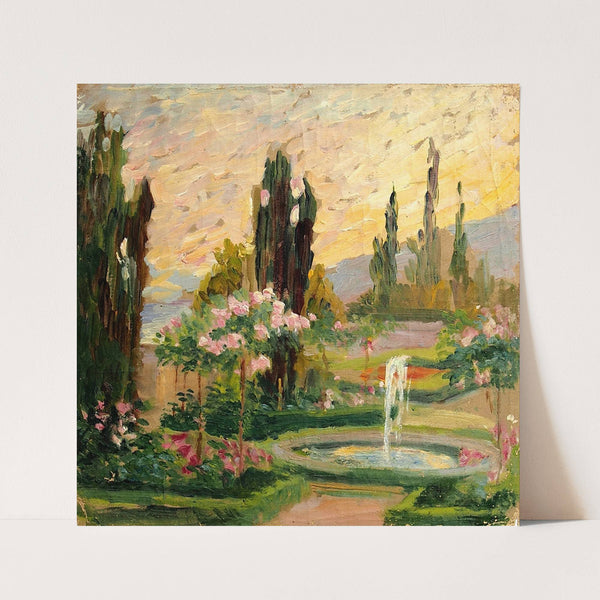 Pargi vaade Jaltas (1918) by Lilly Walther