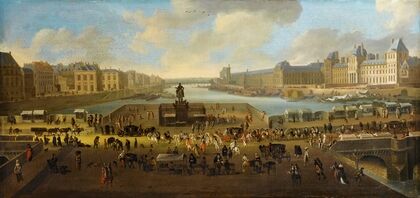 Paris; A View Of The Pont Neuf With Royal Parade — size preview