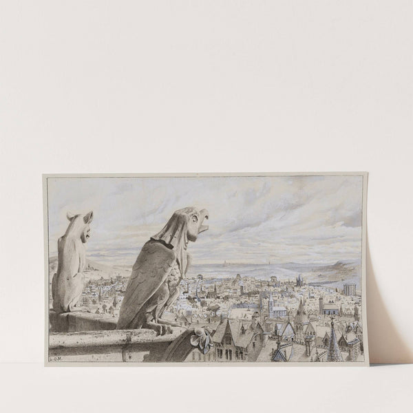 Paris à vol d’oiseau (1889) by Luc-Olivier Merson