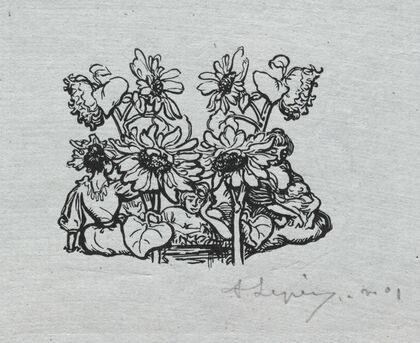 Paris Almanac, 1897; Tail-piece, Summer (1897)