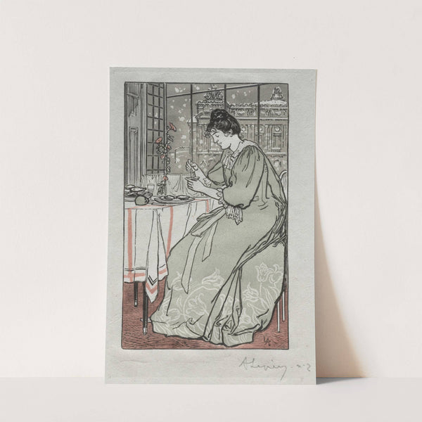 Paris Almanac, 1897; Winter (1897) by Auguste Louis Lepère