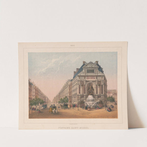 Paris. Fontaine Saint Michel (1870-1879) by Charles Rivière