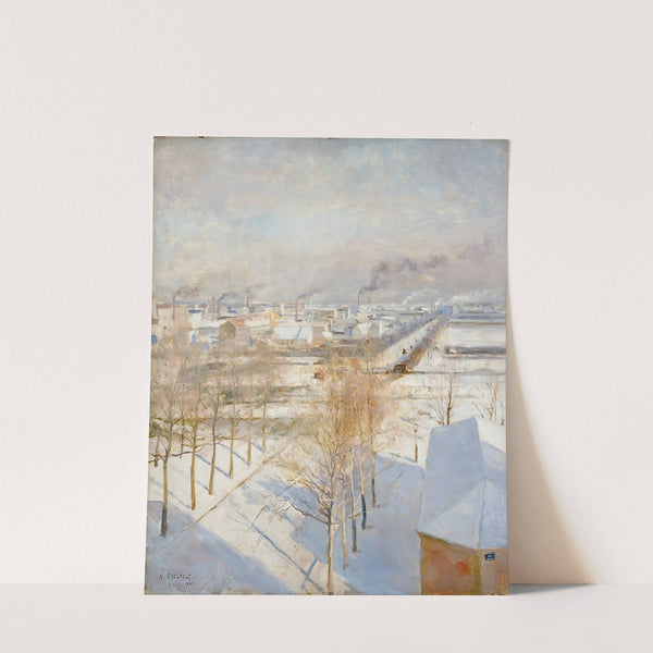 Paris in Snow (1887) by Albert Edelfelt