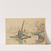 Paris, La Seine au Quai Malaquais (the crane) (1910) by Paul Signac
