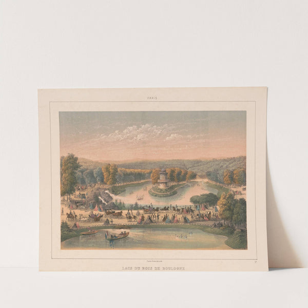 Paris. Lacs du Bois de Boulogne (1870-1879) by Charles Rivière
