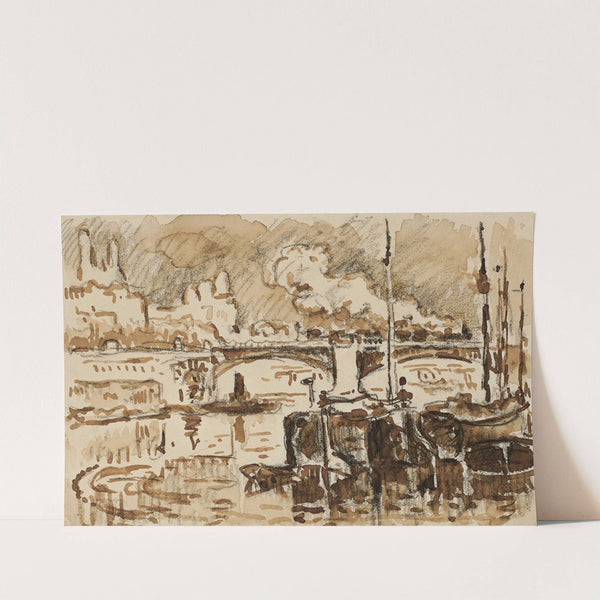 Paris, le pont de Grenelle by Paul Signac
