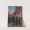 Paris, Les Boulevards, La Nuit (circa 1893) by Maximilien Luce