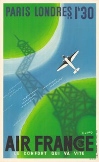 Paris Londres en 1h30 – Air France – Le confort qui va vite (1937)