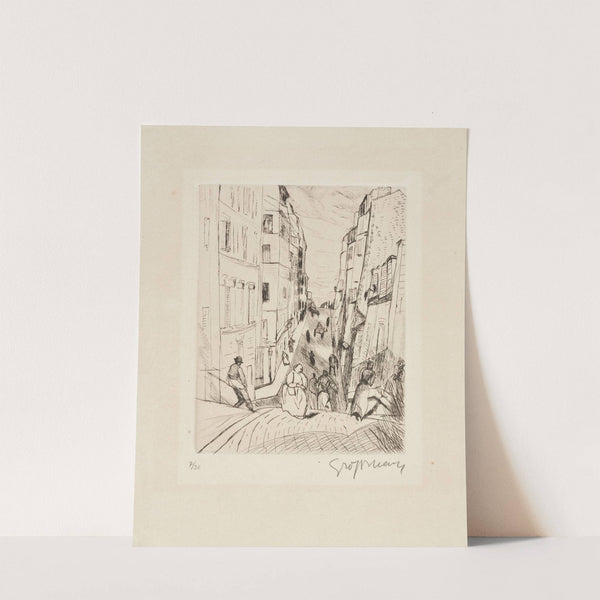 Paris Montmartre (Rue Berthe) (1906 - 1910) by Rudolf Grossmann