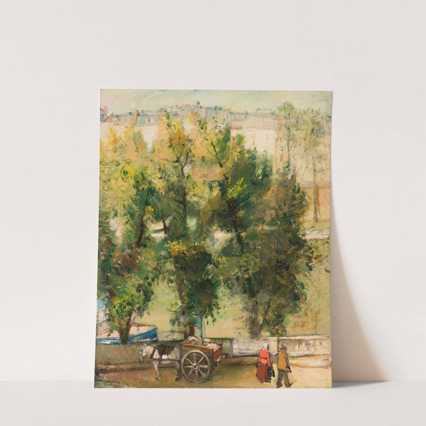 Paris motif (Landscape with a horse) by Andrus Johani