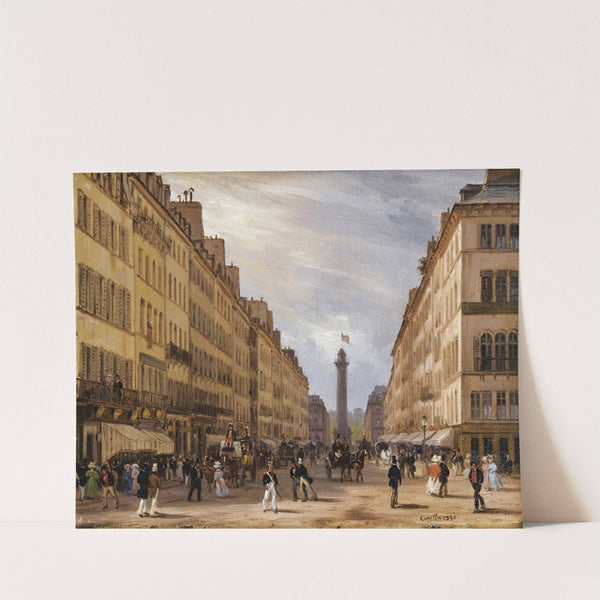 Paris, rue de la Paix, la place Vendôme à l&#039;arrière-plan by Giuseppe Canella