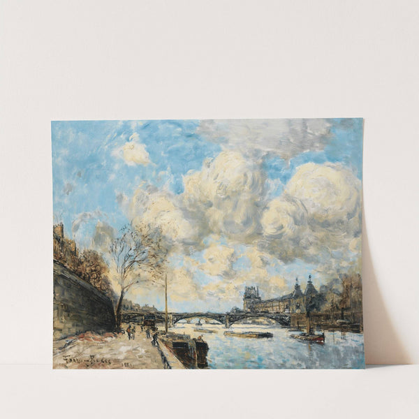 Paris The Seine River And The Louvre by Frank Myers Boggs