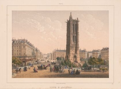 Paris. Tour St. Jacques (1870-1879)