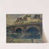 Pariser Landschaft mit Pont Neuf by Julius Ullmann