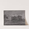 Park Scene with Deer, Cattle, and a Group of Figures by George Barret