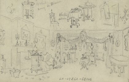 Parlor, Abraham Lincoln home, Springfield, Illinois