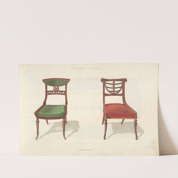 Parlour chairs. by Thomas Sheraton