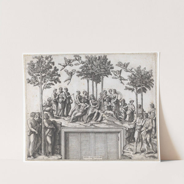 Parnassus by Marcantonio Raimondi