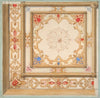 Partial design for a ceiling painted in strapwork and pine cone motifs (19th Century)