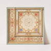 Partial design for a ceiling painted in strapwork and pine cone motifs (19th Century) by Jules-Edmond-Charles Lachaise