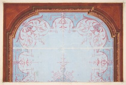 Partial design for painted ceiling