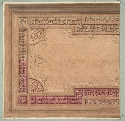 Partial Design for the decoration of a ceiling (1840–97)