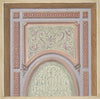 Partial design for the decoration of a ceiling with an oval panel at center (1830–97)