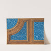 Partial design for wood panneling inlaid with painted panels by Jules-Edmond-Charles Lachaise