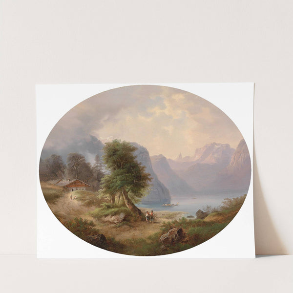 Partie aus dem Salzkammergut by Gustav Barbarini