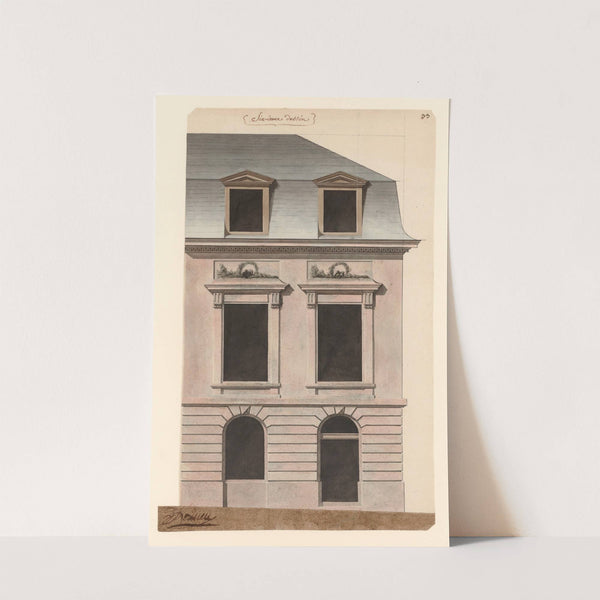 Partie d’une élévation d’une habitation (1777-1825) by Jean Jacques Lequeu