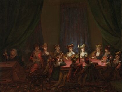 Party of Armenians Playing Cards