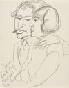 Pascin fait des propos à sa poule (1925)