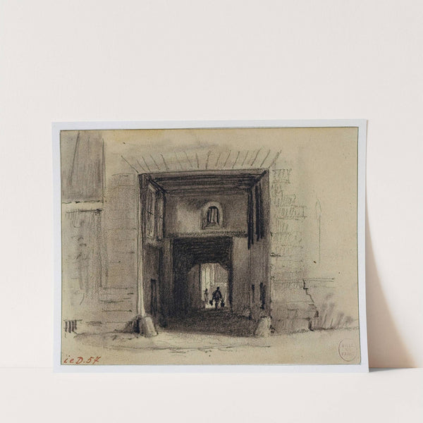 Passage Saint Jean de Latran. (1854) by Auguste-Sébastien Bénard