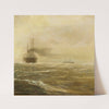 Passagierdampfer der Hapag vor Nantucket Shoals by Hugo Schnars-Alquist