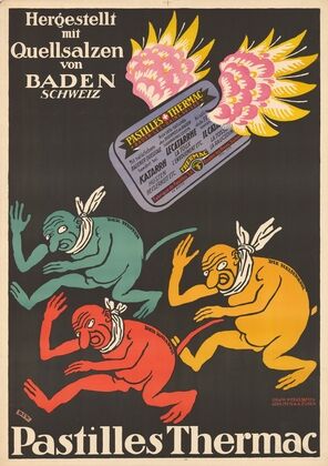 Pastilles Thermac – Hergestellt mit Quellsalzen von Baden, Schweiz (1920)