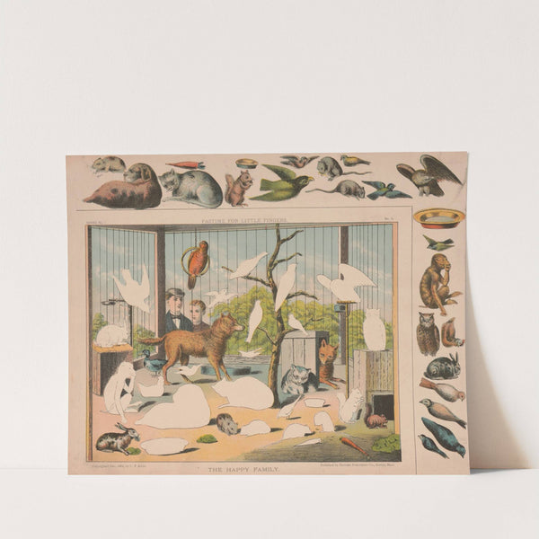 Pastime for little fingers. The Happy family (1881) by Pastime Publishing Co.