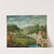 Pastoral landscape with stream, fisherman and strollers by Henri Rousseau