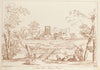 Pastoral scene with castle
